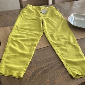 Everlane - utility barrel pant - size 2 - lime green